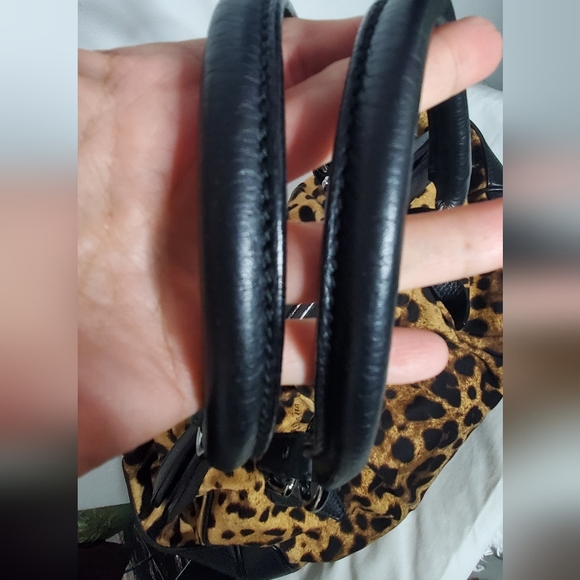 D&G dolce&gabbana- Canvas Leo Bag - Leopard brown/black -canvas/leather - Picture 6 of 16